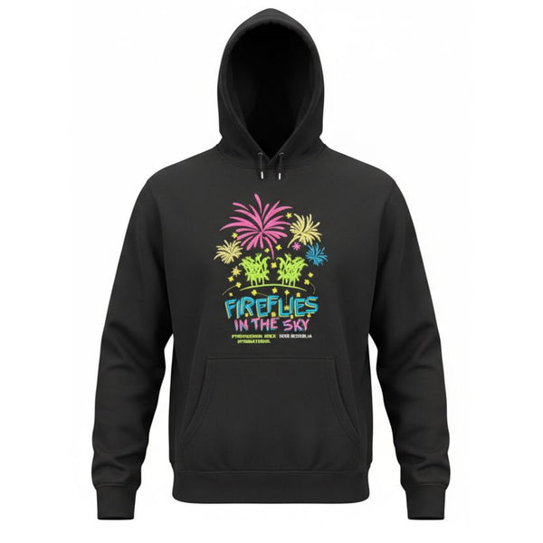 PGI FIREFLIES IN THE SKY - EMBROIDERED HOODED SWEATSHIRT
