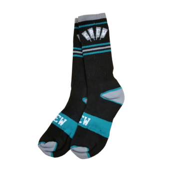 CREW USA Four Oars Socks Black & Teal