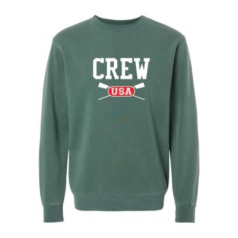 Crew Embroidered Crewneck Sweatshirt Green
