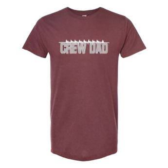 CREW USA "Crew Dad" Soft Short Sleeve T-shirt Maroon 