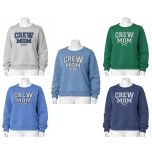Crew USA Embroidered MOM Crewneck Sweatshirt