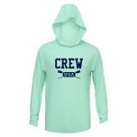 CREW USA Primary Logo UV Performance Hooded Pullover Mint 