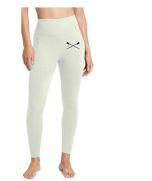 CREW USA Crossed Oars Vimmia Women's High-Rise Textured Leggings White